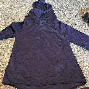 Champion, cowl neck sweatshirt, navy/purple, size S